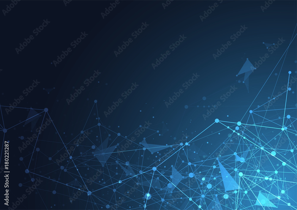 Fototapeta premium Internet connection, abstract sense of science and technology graphic design.