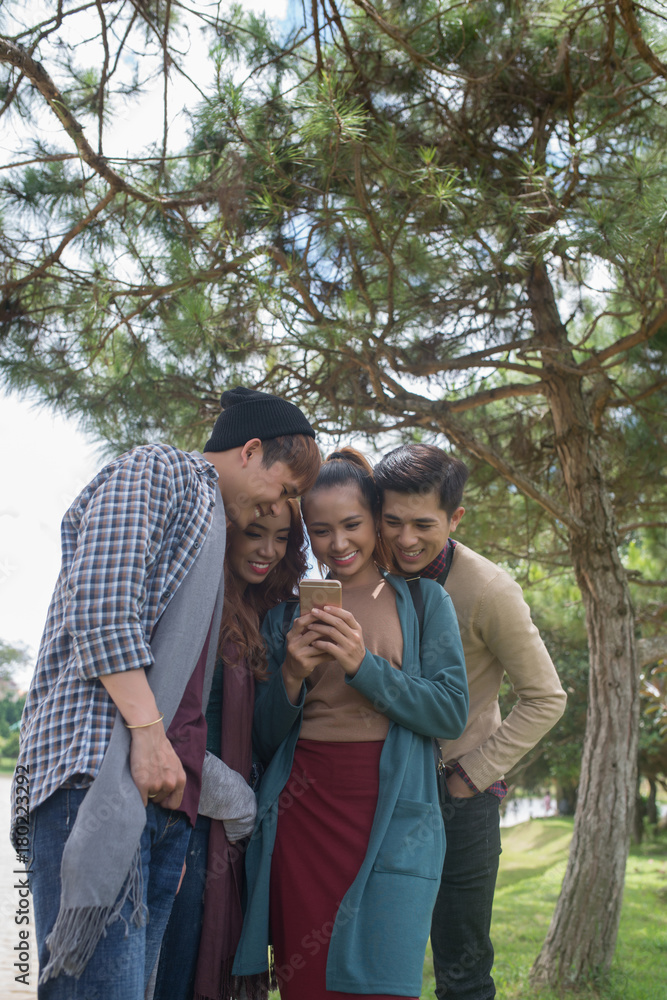 Fototapeta premium Watching videos