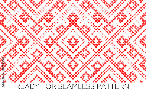 traditional Russian and slavic ornament,DISABLING LAYERS, YOU CAN OBTAIN SEAMLESS PATTERN
