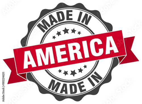 made in America round seal