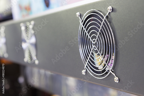 Small Cooling fan in an  industrial printer