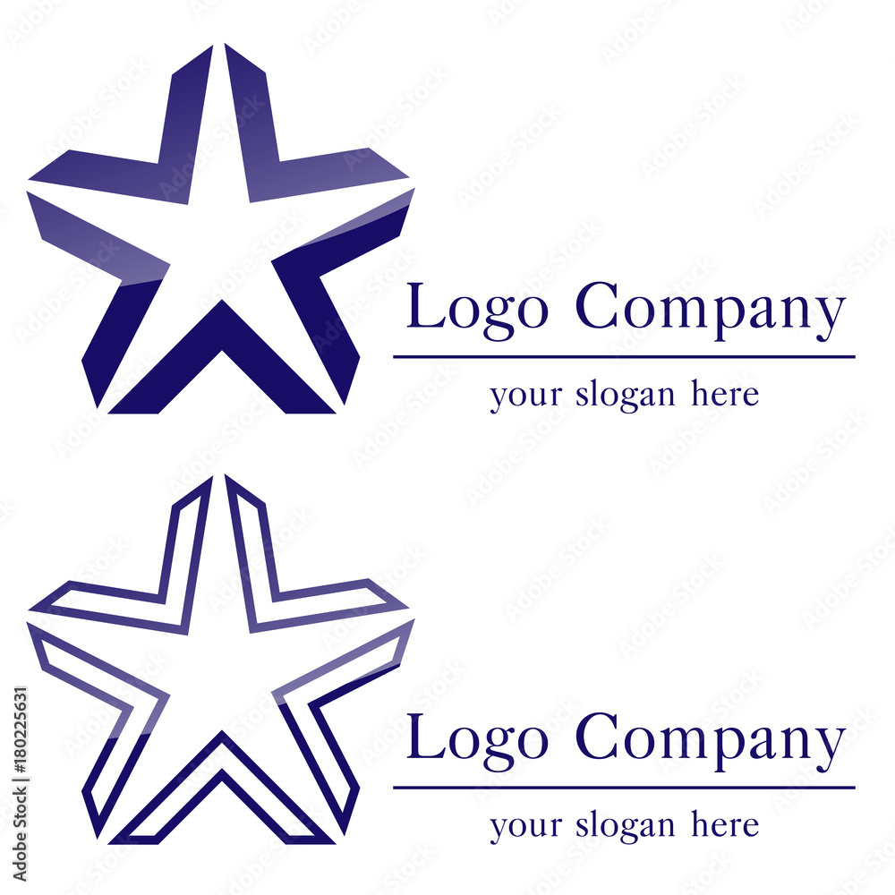 Obraz premium star logo company