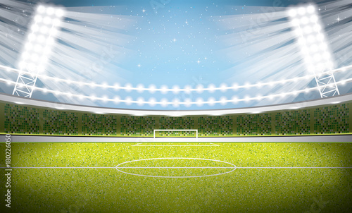 Soccer Stadium. Football Arena.
