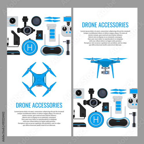 Templates for drone accessories web banners.
