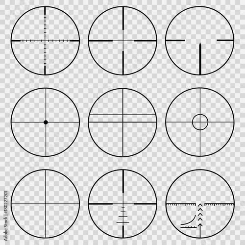 Set of telescopic sights