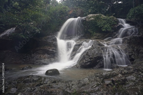 waterfall at Jeram Tengkek  Batu Kikir  Malaysia
