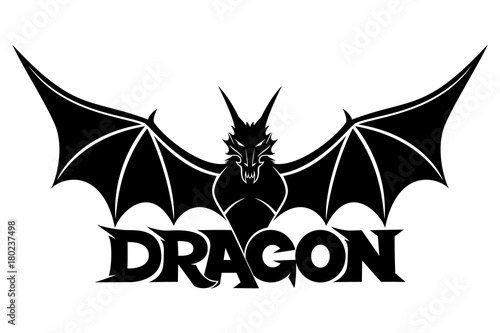Black dragon sign.