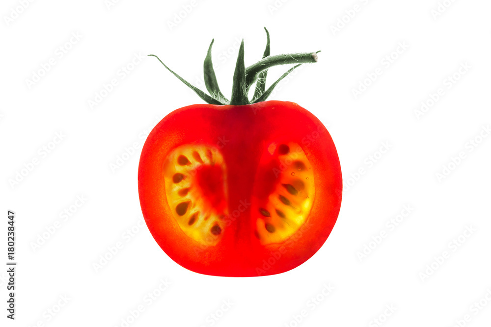 Tomato slice backlit Tomato slice backlit