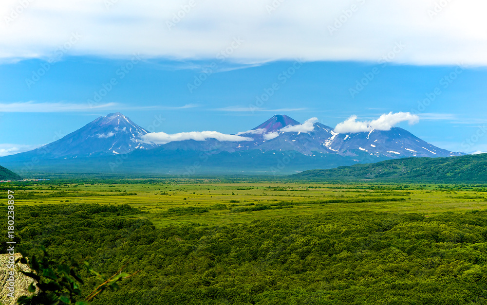 Fototapeta premium Three volcanos