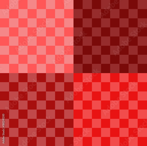 Seamless background pattern with  red squares