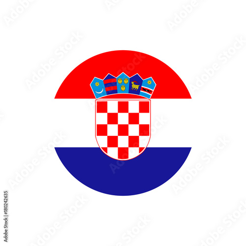 Croatia flag, official colors and proportion correctly.