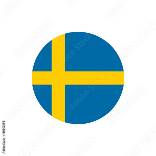 Sweden flag, official colors and proportion correctly.