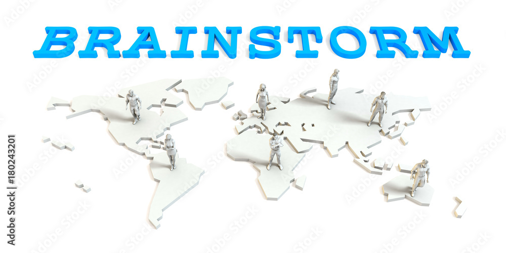Obraz premium Brainstorm Global Business