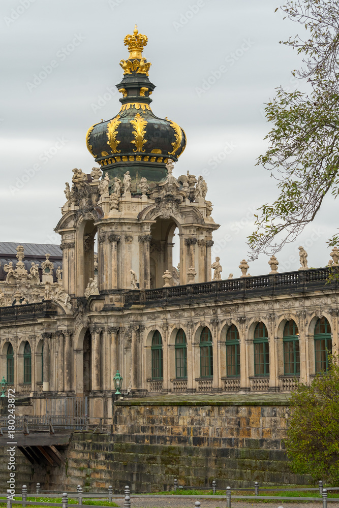 Kronentor of Zwinger in Dresden Germany in autumn