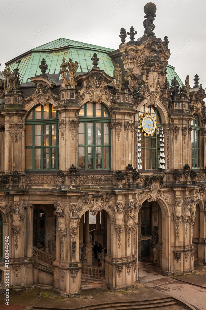 The Bell Clock of Zwinger in Dresden