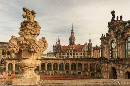 Zwinger and castle in Dresden Germany in autumn © Stefan