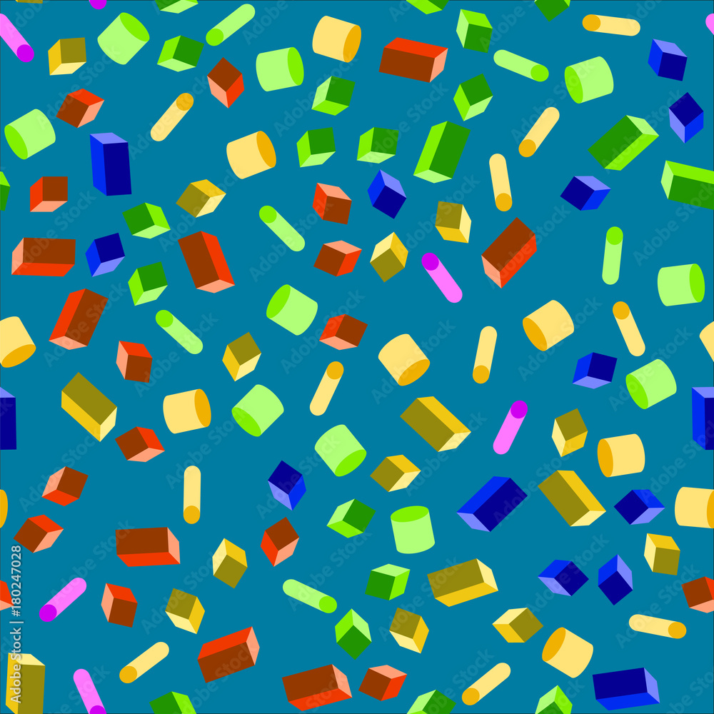 Obraz premium Colorful geometric seamless pattern