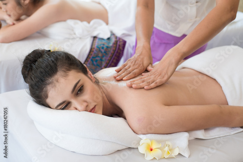woman with Thai massage.