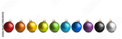 Bunte Weihnachtskugeln