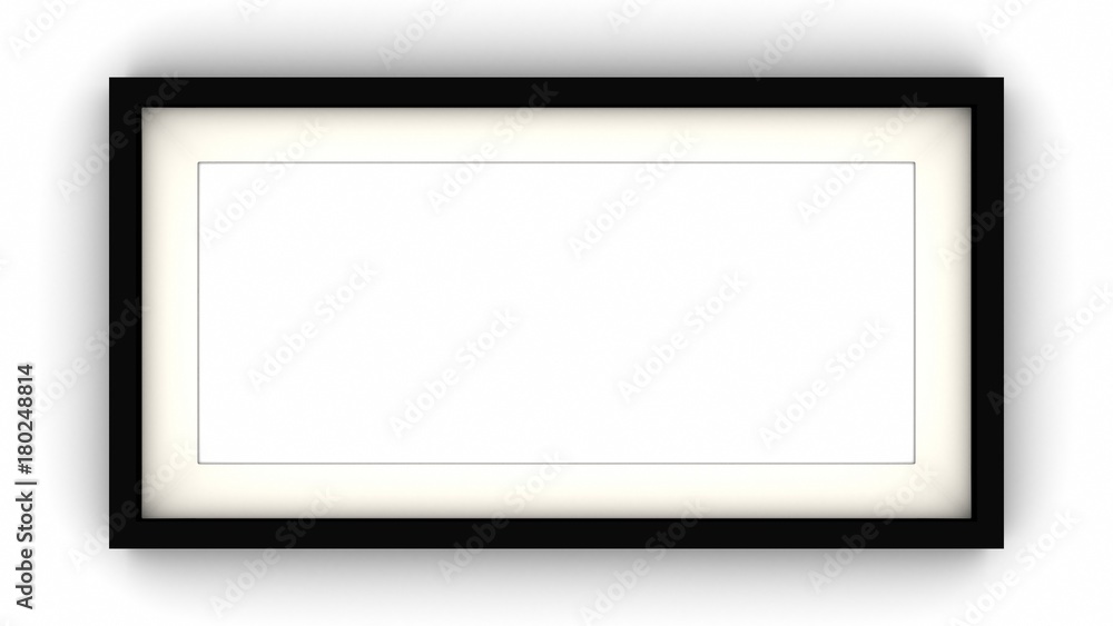 blank frame on white blackground. 3d rendering blank frame on white blackground. 3d rendering