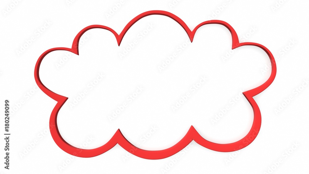 speech bubble on white blackground. 3d rendering speech bubble on white blackground. 3d rendering