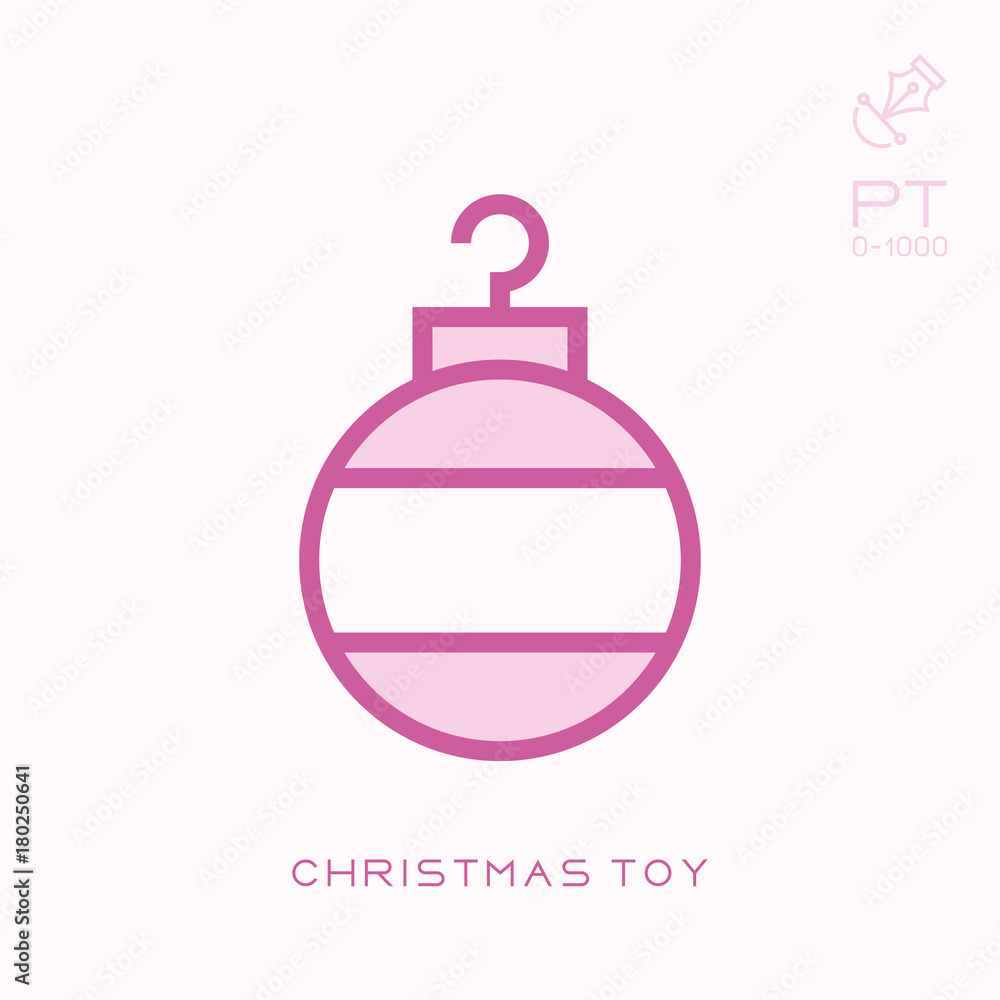 Line icon christmas toy