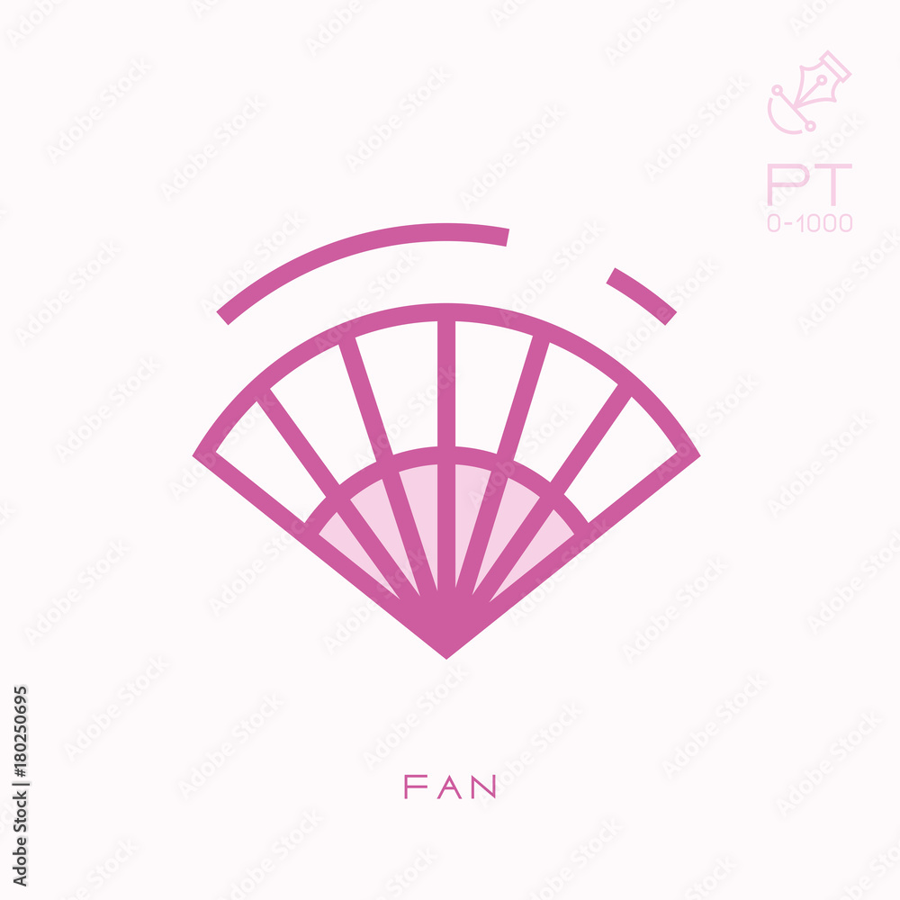 Line icon fan Line icon fan