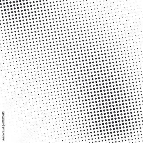 Vector abstract dotted halftone template background. Pop art dotted gradient design element. Grunge halftone textured pattern with dots.