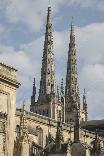 Spires of Cathedral Church  Bordeaux © kevers