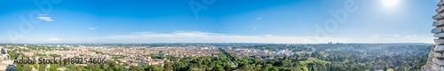 Panorama cityscape view of Nimes, France © jeafish