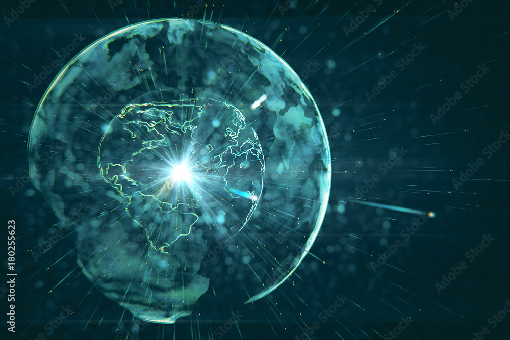 Digital globe background Digital globe background