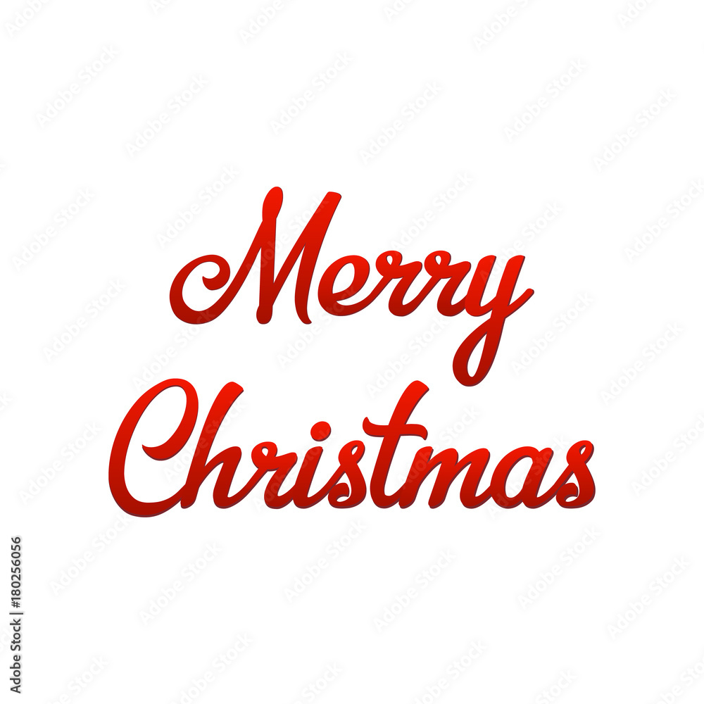 Merry Christmas text. isolated on white background. Vector illustration. Merry Christmas text. isolated on white background. Vector illustration.