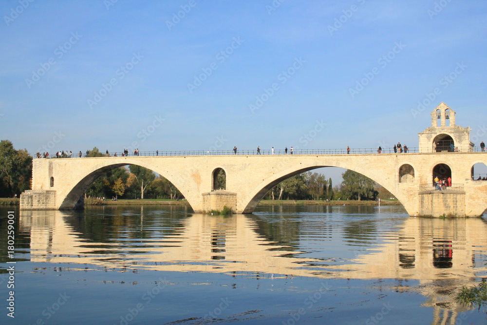Pont Saint-Bénézet à Avigon, Vaucluse, France
