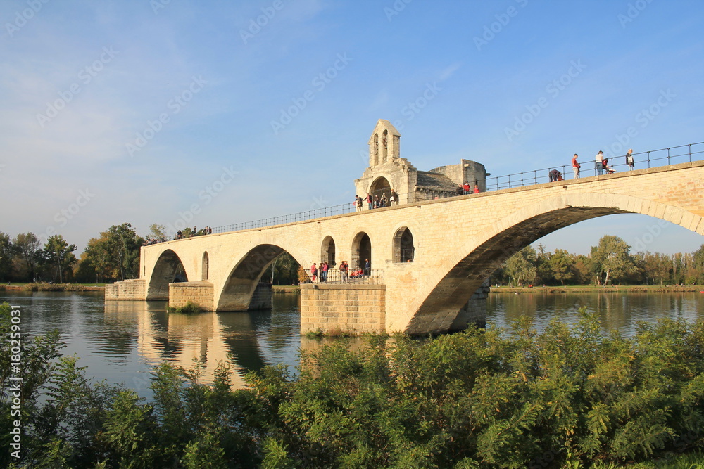 Pont Saint-Bénézet à Avigon, Vaucluse, France
