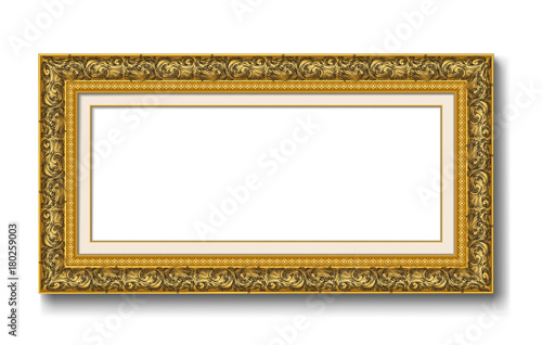 gold vintage picture frame 