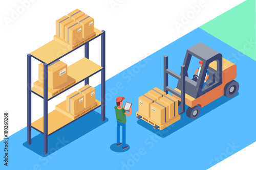 Warehouse for storage and distribution of cargo