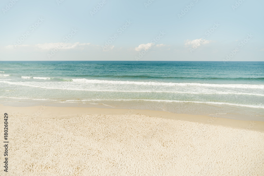 View on the Tel-Aviv beach and sea
