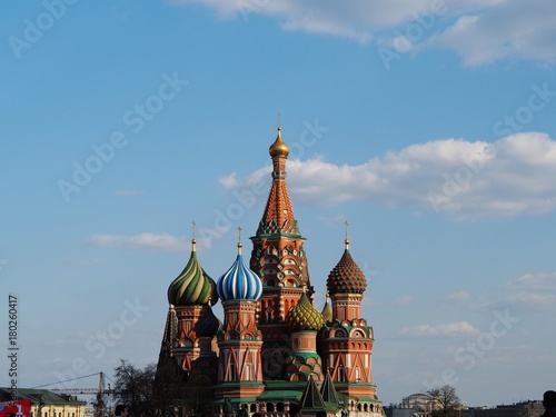 St. Basil's Cathedral near the Kremlin in Moscow Russia