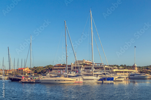 Yachts in the port.