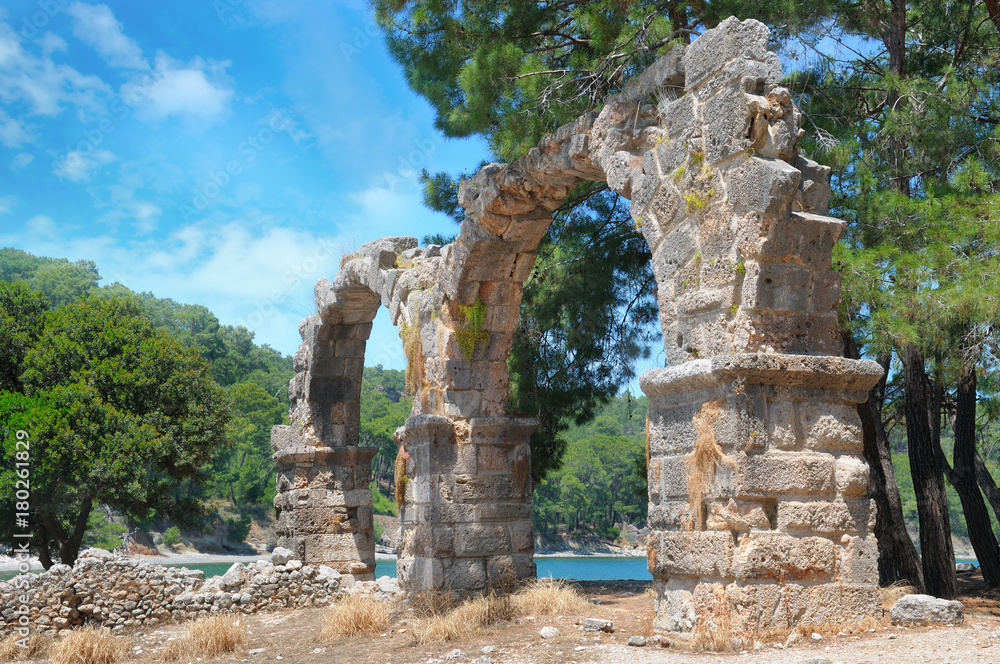 Ancient ruins of ancient city of Phaselis