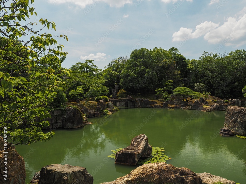 Fototapeta premium Japanischer Garten Teich