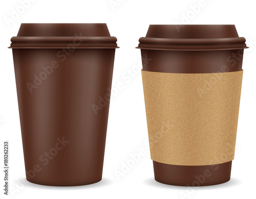 paper cup for coffee stock vector illustration