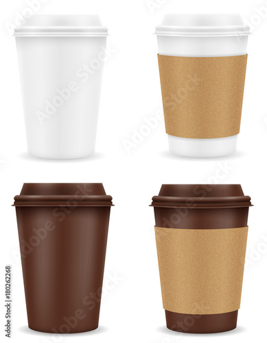 paper cup for coffee stock vector illustration
