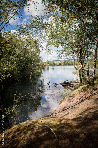 clay pit lake d  rfles esbach bei coburg tongrube