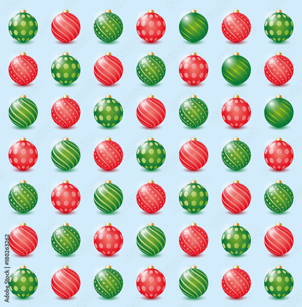 Fototapeta premium Papier peint boules de Noël-3