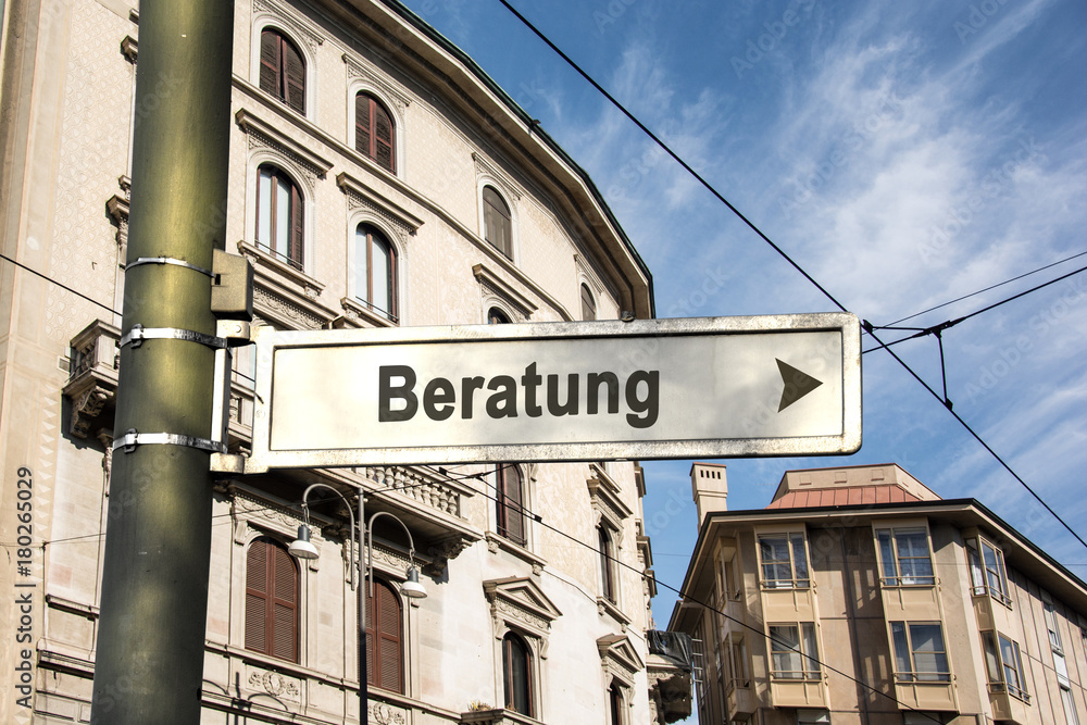 Fototapeta premium Schild 242 - Beratung