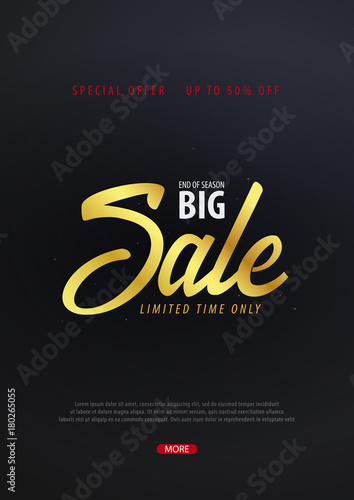 Sale poster or Flyer design. Discount background for the online store, shop, promotional leaflet, poster, banner. Vector illustration.
