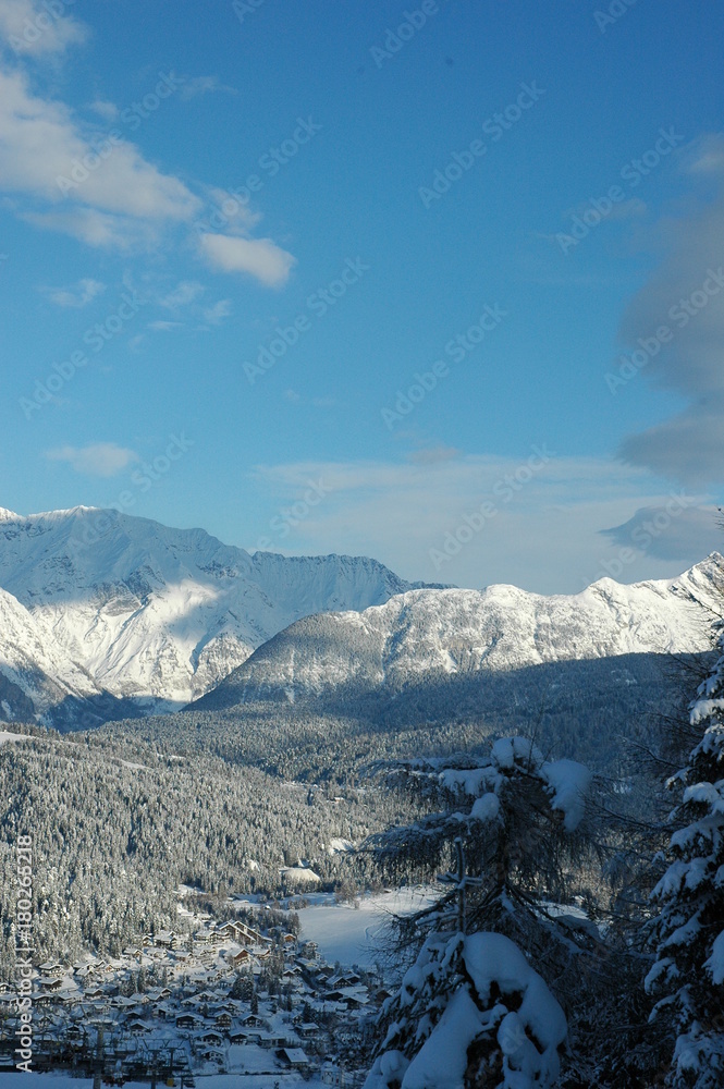 Obraz premium Winter mountains. Tyrol, Austria