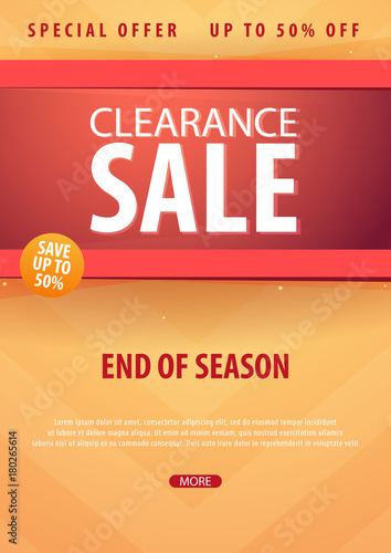 Sale poster or Flyer design. Discount background for the online store, shop, promotional leaflet, poster, banner. Vector illustration.