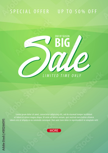 Sale poster or Flyer design. Discount background for the online store, shop, promotional leaflet, poster, banner. Vector illustration.